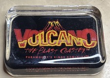 VOLCANO THE BLAST COASTER Paramount Kings Dominion Glass Paperweight Rare picture