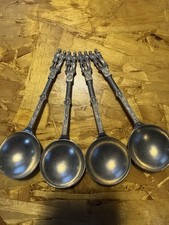 Vintage Pewter Dutch Wedding Spoon picture