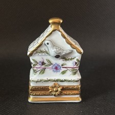 Limoges Small Birdhouse Trinket Box picture