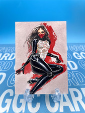 【Gold Card】GGC Studio Marvel Silk Hand Drawn Custom Art Sketch Card 1/1 AUTO picture