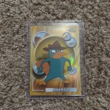 2026 TOPPS CHROME DISNEY #117 AGENT P GOLD REFRACTOR /50 (Perry Phineas & Ferb) picture