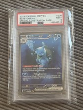 2023 Pokemon MEW EN #200 Blastoise ex Special Illustration Rare PSA 9 MINT picture