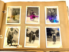 vtg 1930's High School Scrapbook Pratt Kansas KS photos postcards ephemera picture