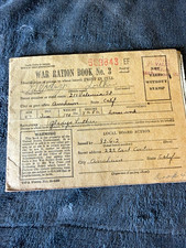 1943 WWII War Ration Book No 3 OPA Stamps Anaheim California Complete Vintage picture