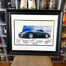 SIGNED Boyd Coddington 2004 Framed Custom Car Art Print Limited Edition 95/100 picture
