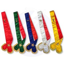 Masonic OES Five Color Sash Set for Women – Order of the Eastern Star Sashes picture