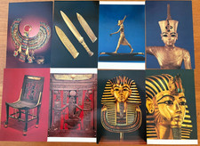Vintage Egyptian Cairo Museum Postcards - Lot of 8 - King Tut exhibit - unused picture