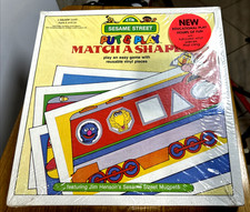 VTG 1981 Sesame Street Matching Shapes Educational Game Jim Henson Muppets  NEW picture