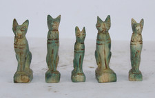 5 RARE ANCIENT EGYPTIAN ANTIQUE Bastet Bast Cat Statues Old Egyptian EGYCOM picture