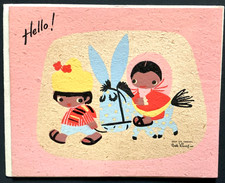 VTG Unused RARE Original 1945 Disney Hallmark Art Card: Mary Blair- Las Posadas picture