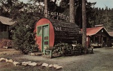 Cummings CA California Grundy's Rest Room Souvenirs Redwood hwy Vtg Postcard 20A picture