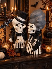 Bethany Lowe Halloween Dapper Desmond & Divine Desiree Skellys—Set of 2  Large picture