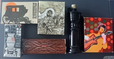 Vintage Avon Mens Decanter Lot Full Wild Country Tai Winds Excalibur Boxes 6pc picture