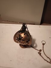 Rare Older 1920s 1930s Vintage Single Chain Church Censer, Thurible, picture