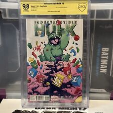 Indestructible Hulk #1 CBCS 9.8 Signed Skottie Young Variant Cover Marvel Comic picture