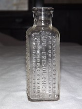 VINTAGE 1894 VAPO CRESOLENE CO POISON HOBNAIL MEDICINE BOTTLE picture