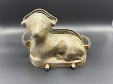 Antique Vintage Metal Lamb/Sheep 2-Piece Chocolate Candy Mold Cast Aluminum picture