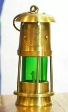 Antique Handmade Brass Vintage Minor Oil Lamp Nautical Maritime Ship Lantern 6