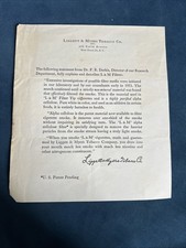 1950s L&M Cigarette Filter Ad Insert Tobacco Ephemera Liggett & Myers Dr Darkis picture