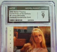 Jenny McCarthy 2000 Playboy COTC Celebrity Centerfolds Insert Graded CGC 9 Mint picture