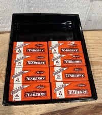 Vintage Clarks Teaberry w/8Gum Advertising Black Glass Store Countertop Display picture