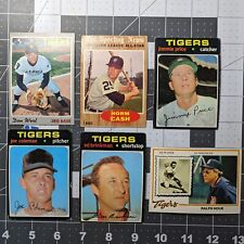 Detroit Tigers Vintage Baseball 6 Card Lot - Norm Cash picture