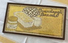 Vintage Framed Soovia Janis Jacque Pati Sourdough Bread Recipe, Nicely Framed picture