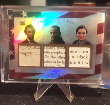 Abraham Lincoln Signature (Partial) Pieces of the Past 15/45 MLK and Rosa Parks picture
