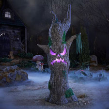 6 FT Wicked Woods Color Changing LED Scowling Sapling picture