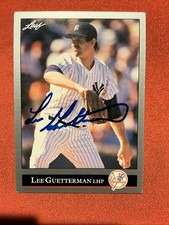 Lee Guetterman 🔥🔥MLB: 1992 Leaf 🔥🔥Autograph🔥🔥 picture