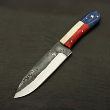 Superb looking Custom hand Forged Railroad Spike Carbon Steel Fixed Blade Knife picture