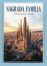 SAGRADA FAMILIA BARCELONA SPAIN TRAVEL POSTER *2X3 FRIDGE MAGNET* SOUVENIR GIFT picture
