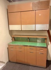 Vintage Mid Century GE Wall Hanging Refrigerator + Storage Chests Lights & Power picture