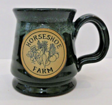 DENEEN POTTERY Horseshoe Farms Belly Mug Coffee Tea - Hand Thrown 2017 USA picture