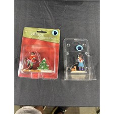 Holiday Time Village Collectibles Christmas Figurines O'Well Lot of 2 Resin picture