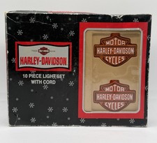 Trade Mark Harley Davidson Christmas 2000 10 piece light set - NOS picture