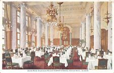 Dining Room, Central Station Hotel, Glasgow, Scotland, early postcard, unused picture