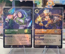 English - Lorcana Disney Promo Exclusive Mickey Mouse Buzz Lightyear 2pcs set picture