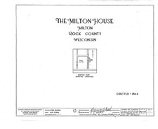 Photo:Milton Wisconsin 1844 Milton House Cover Sheet Rock County WI picture
