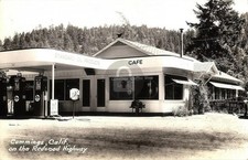 Cummings CA California Redwood Hwy Coffee Shop & Gas c1930 RPPC Postcard COPY picture