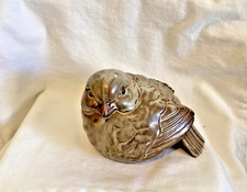 Large Chubby Brown Bird Figurine; NEW PRICE picture