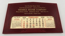 Vintage 1956 Ozarka Water Company Amarillo, Texas Avoid Fluoride Ad Calendar picture