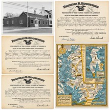 Franklin D Roosevelt Postmaster Appointments St Michaels MD 1934 1938 1942 Lot picture
