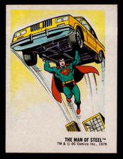 1978 Harris DC Superheroes Bread Sticker SUPERMAN THE MAN of STEEL Card 2 of 30 picture