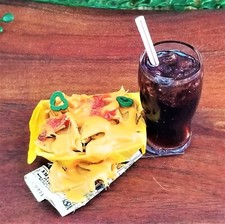 VTG 3D Food Refrigerator Magnet Coca Cola & Jalapeno Nachos Woo & Locke RARE HTF picture