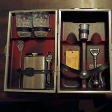 Vintage Mid Century Trav L Bar Travel Bar Suitcase w Key  picture