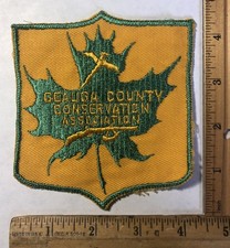 Vintage Obsolete Geauga County Conservation Association Patch Ohio Hunting Rifle picture