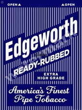 Edgeworth Pipe Tobacco Metal Sign 3 Sizes to Choose From picture