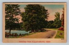 Sugar Grove OH, Scenic Greetings, Ohio Vintage Postcard picture