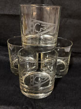 Rare 4 Pontiac Yacht Club Whiskey Lowball Glasses Cass Orchard Lake MI by Libbey picture